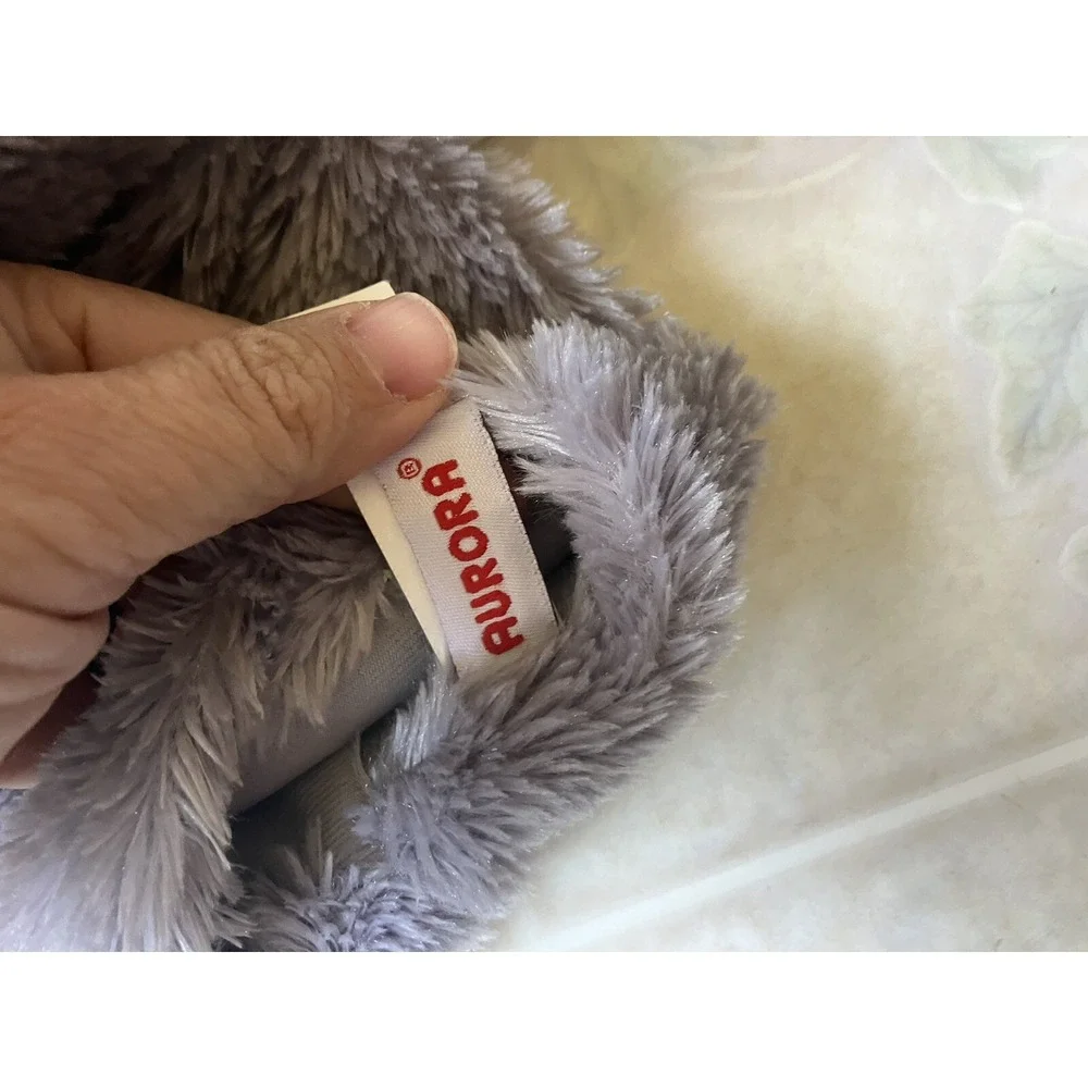 Aurora Elephant‎ Hand Puppet Plush Stuffed Animal Toy Gray